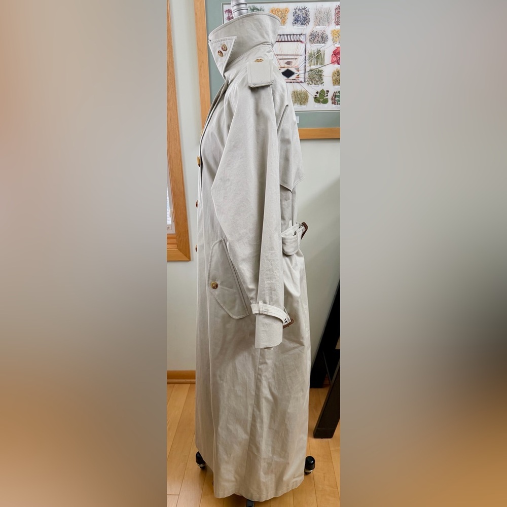 Women’s Lauren FULL LENGTH Ralph Lauren Trench Coat 🧥 size Medium in EUC - Picture 5 of 12